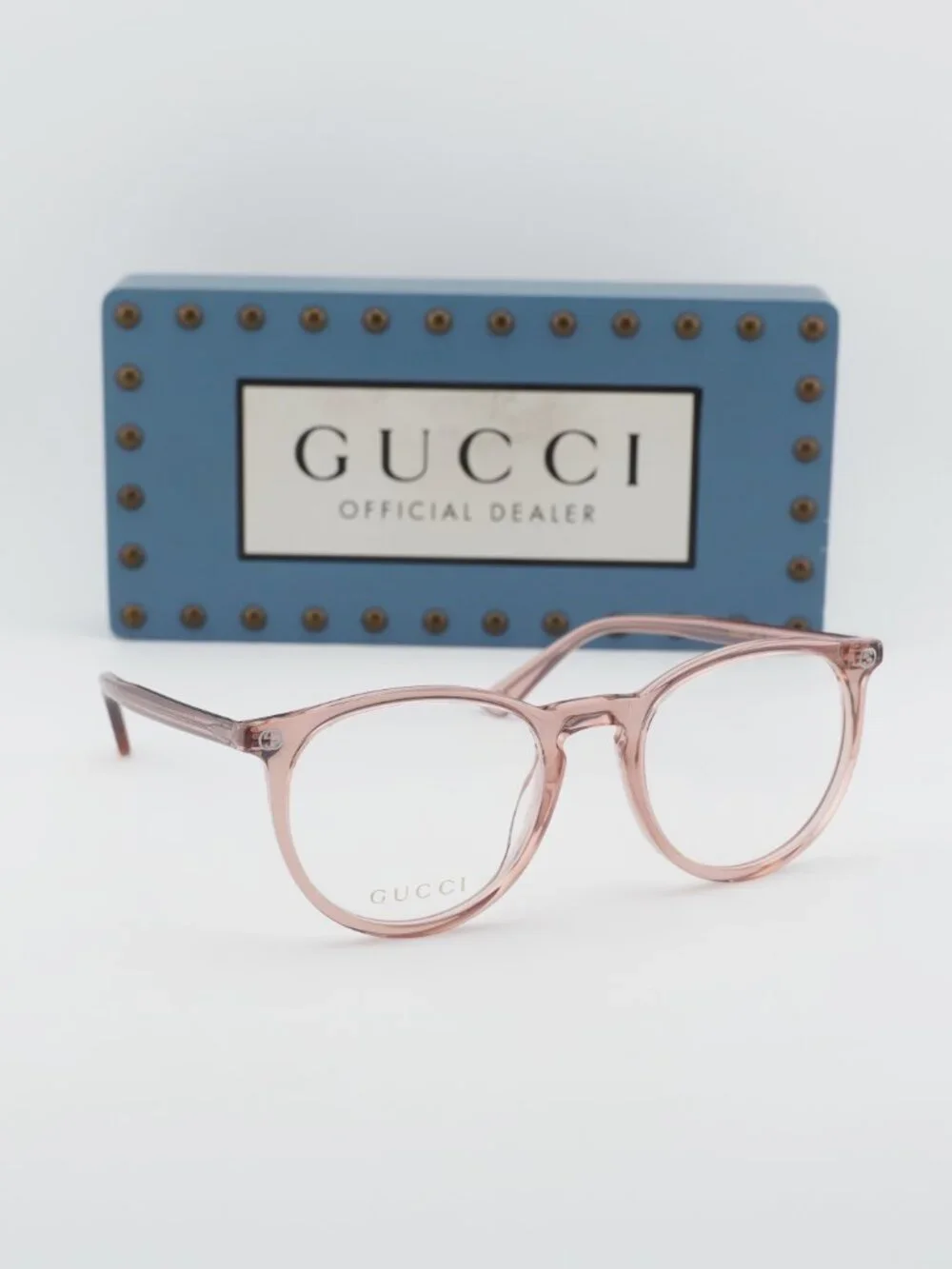 Gucci GG0027O 019 Women Round Eyeglasses 50mm - Pink - Picture 8 of 11
